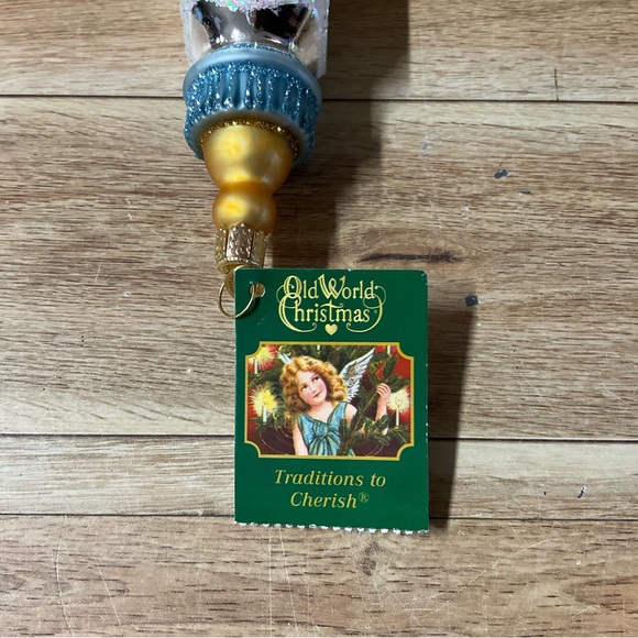 New! Old World Christmas Boy Baby Bottle Tree Ornament Glass Hanging Decoration - Picture 6 of 8